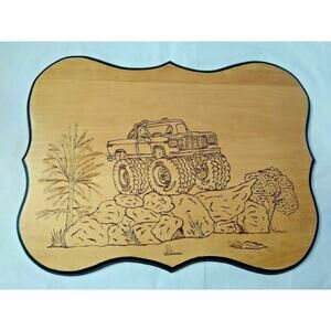 Ford 4x4 Truck "Boss" mid 70's Wooden Wall Plaque - Very Unique! FAST SHIPPING!